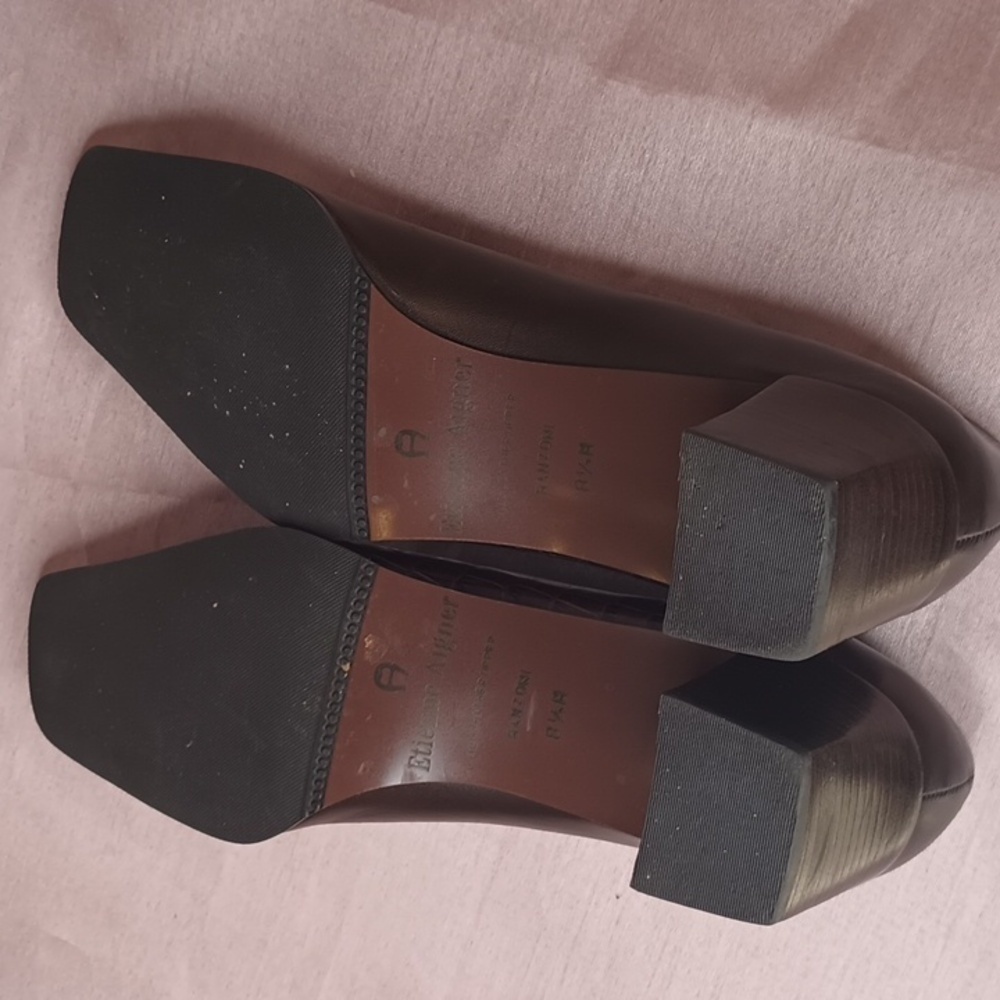 Aigner leather loafers 8.5 - Picture 8 of 12